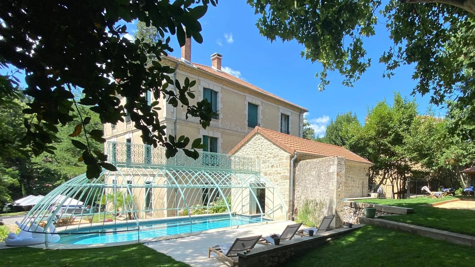 Ferienhaus Villa Firmin Galimard - Gite De Luxe Avec Piscine Vals-les-Bains Frankreich